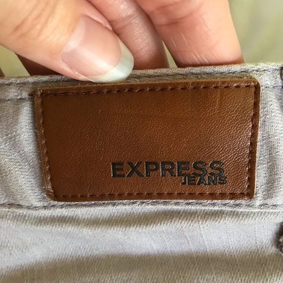 Express Purple Jean Shorts - Picture 3 of 5